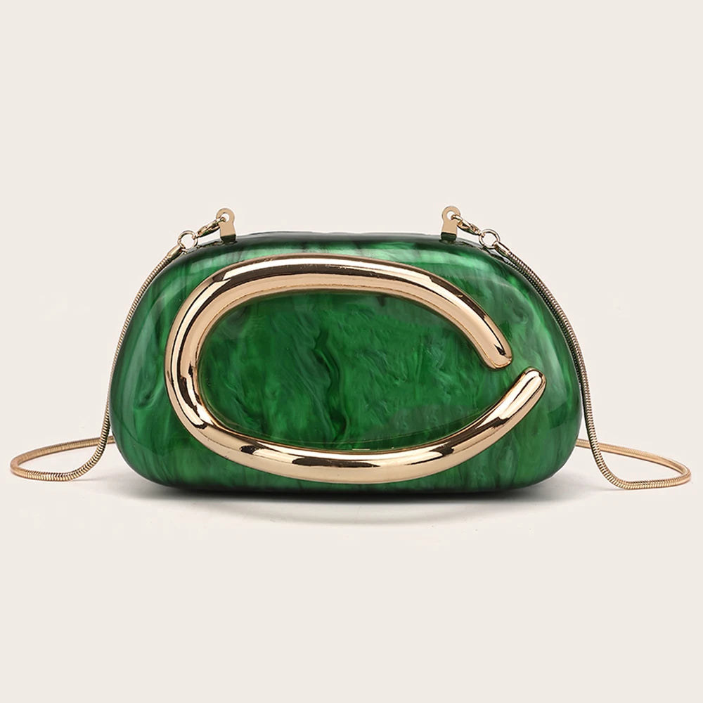 Halo Marbled Evening Clutch