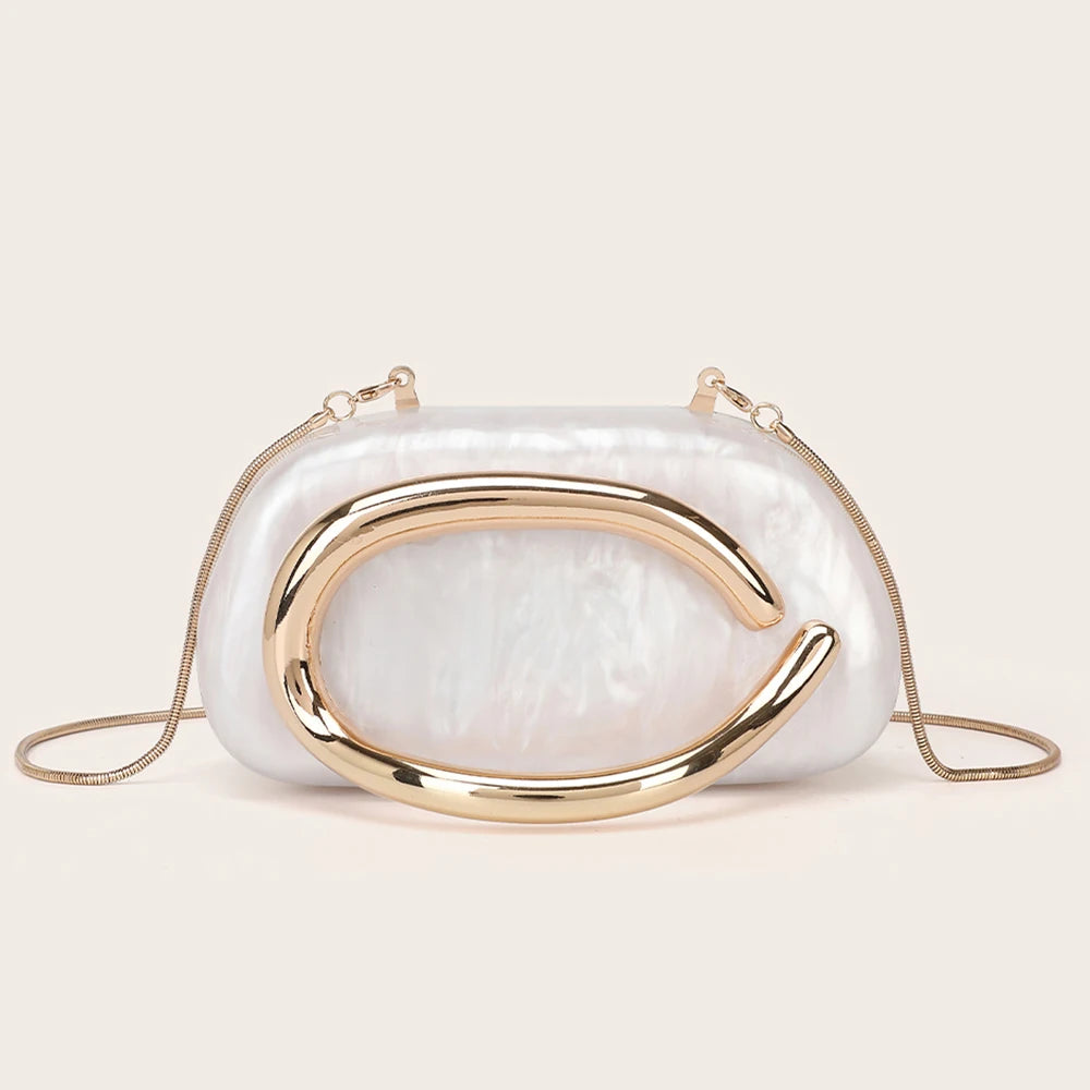 Halo Marbled Evening Clutch