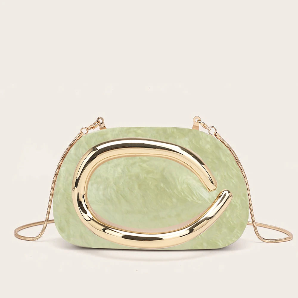 Halo Marbled Evening Clutch
