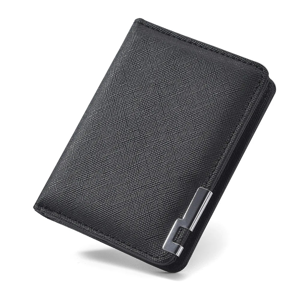 Slim Faux Leather Card Wallet