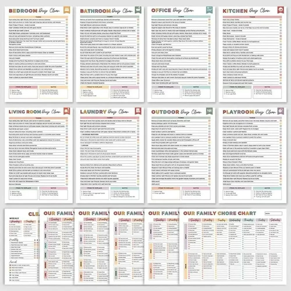 HomeRhythm Household Cleaning Planner