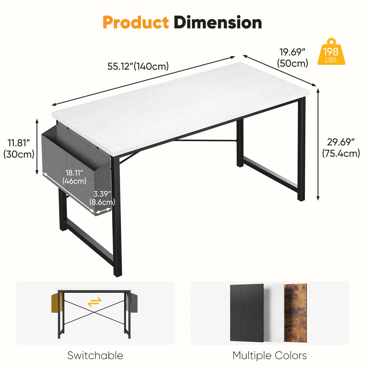 WorkNest Desk with Side Storage