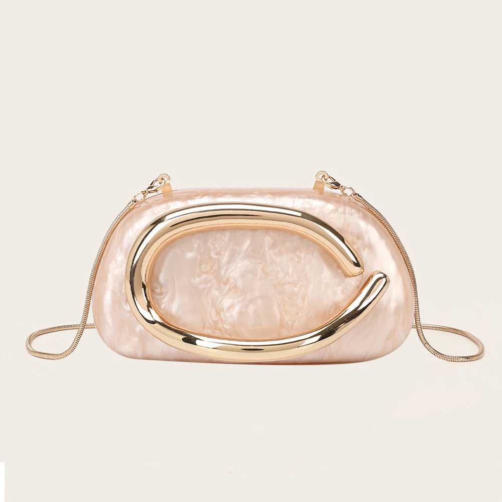 Halo Marbled Evening Clutch