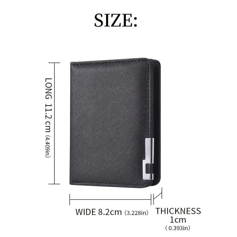 Slim Faux Leather Card Wallet