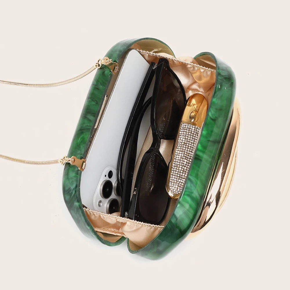 Halo Marbled Evening Clutch