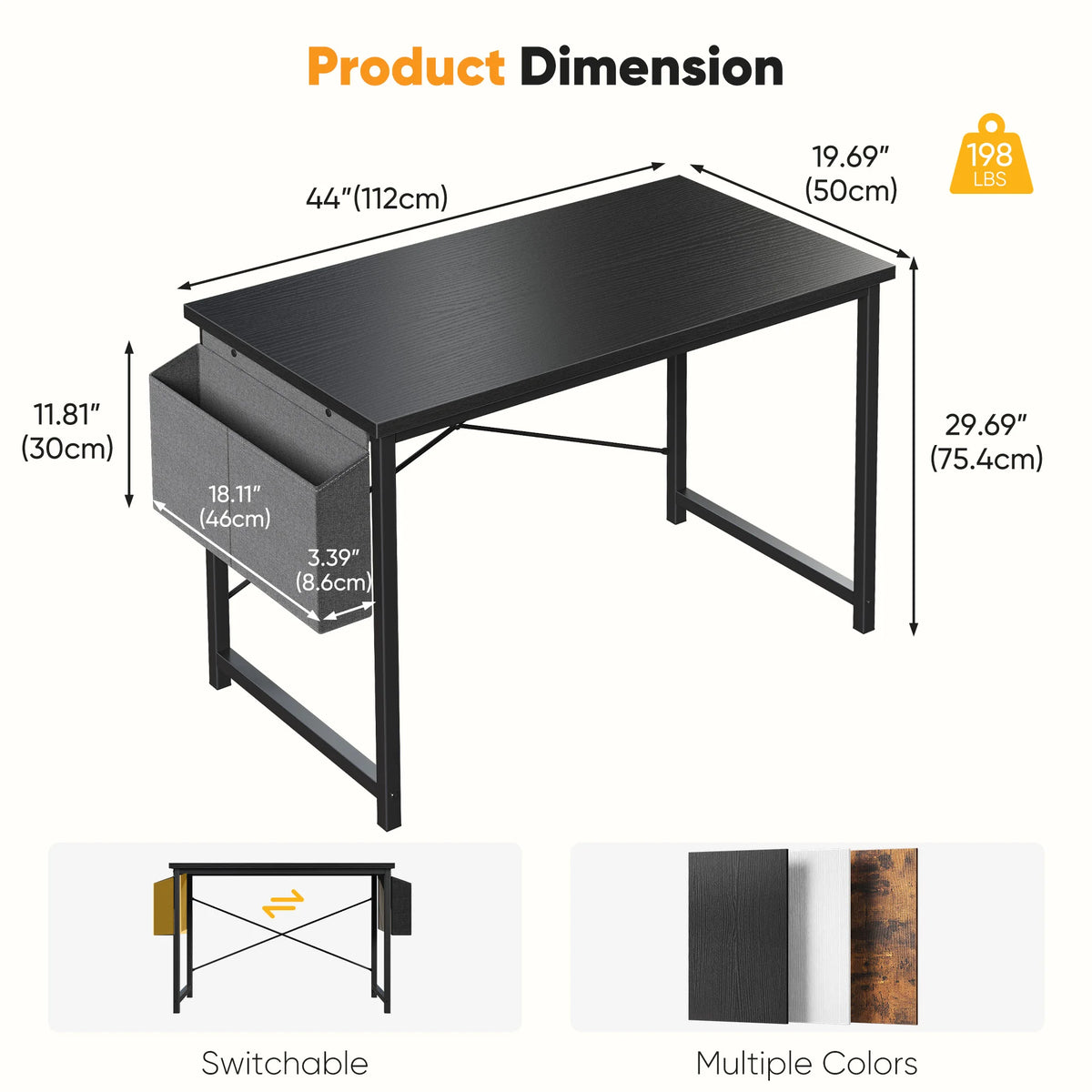 WorkNest Desk with Side Storage