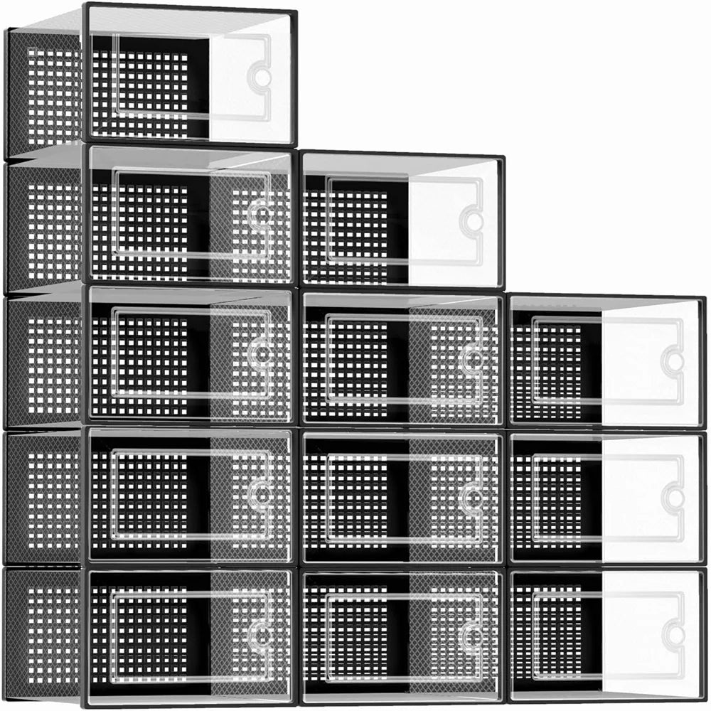 ClearStep Twelve-Pack Shoe Storage Boxes
