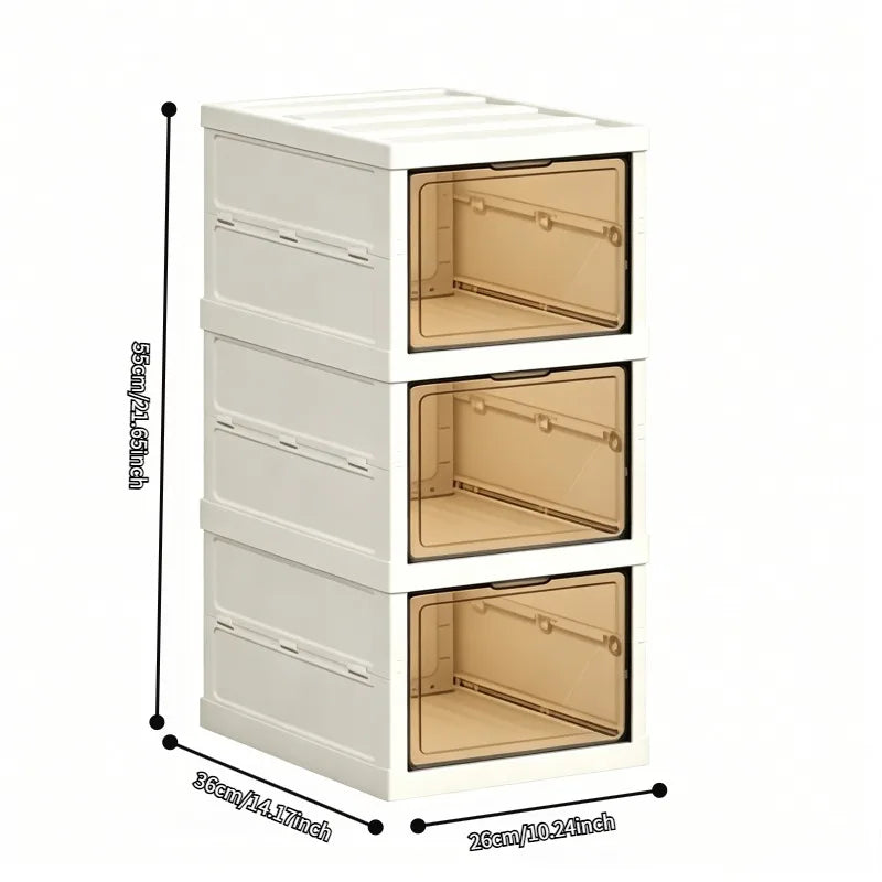 ClearStep Foldable Shoe Organizer