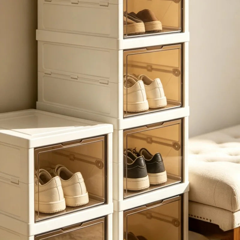 ClearStep Foldable Shoe Organizer