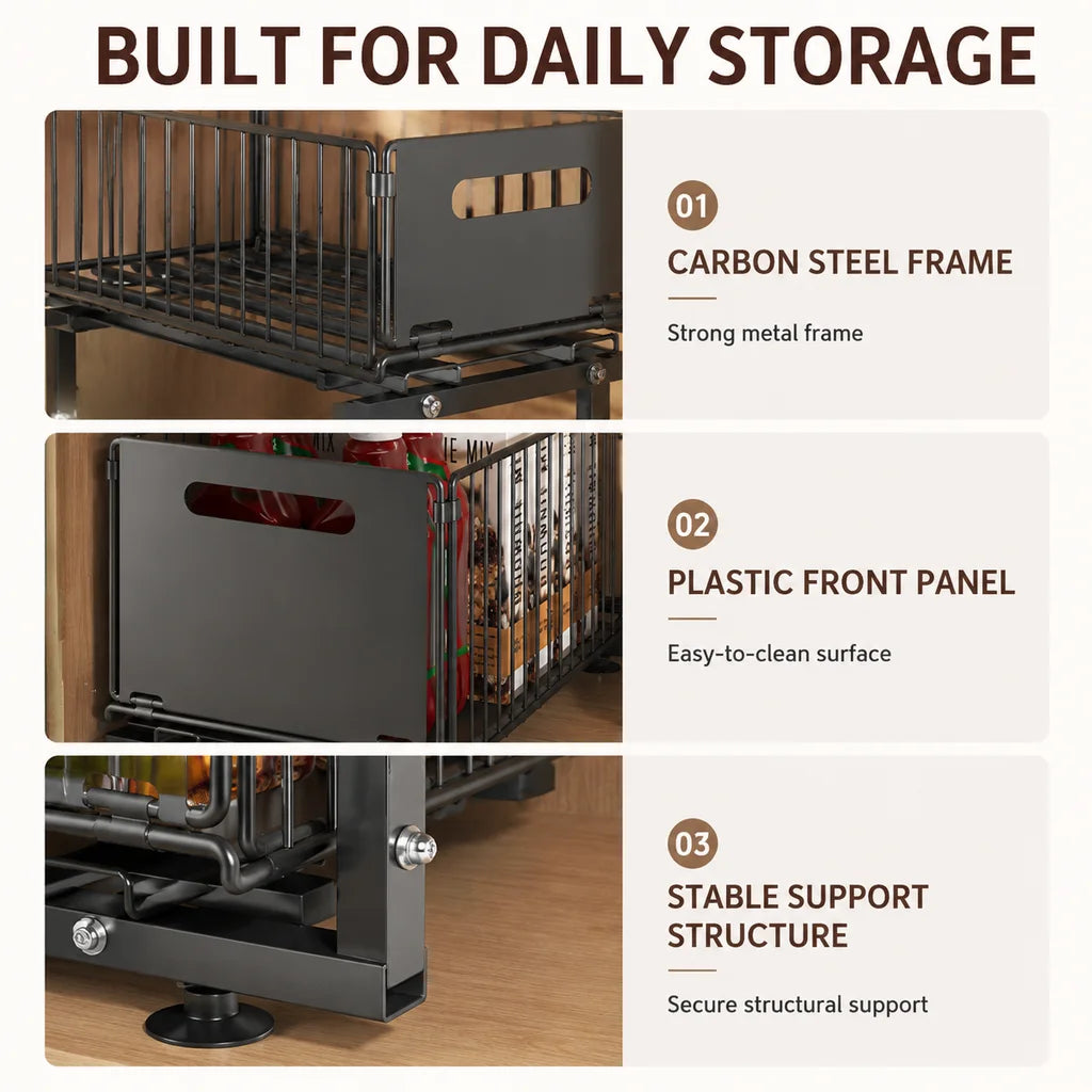 LiftNest Two-Tier Cabinet Organizer