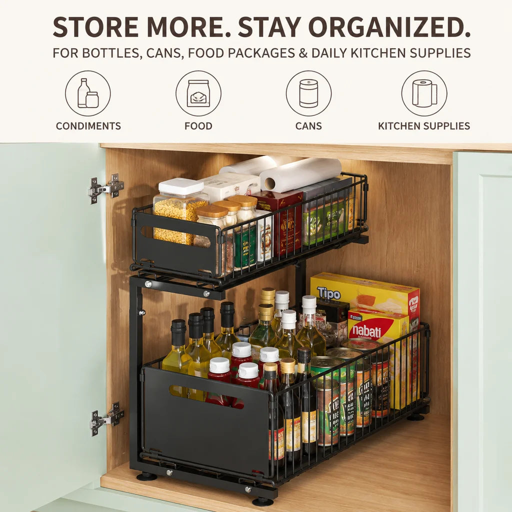LiftNest Two-Tier Cabinet Organizer