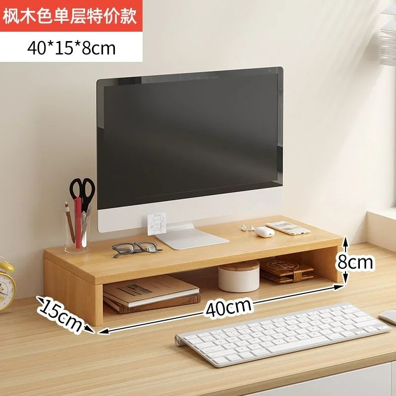 Compact Wooden Monitor Riser