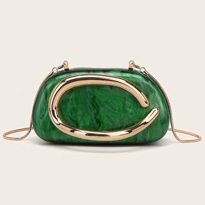 Halo Marbled Evening Clutch