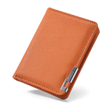 Slim Faux Leather Card Wallet