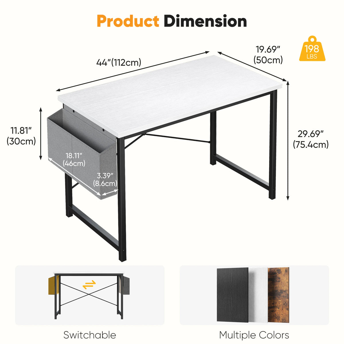 WorkNest Desk with Side Storage