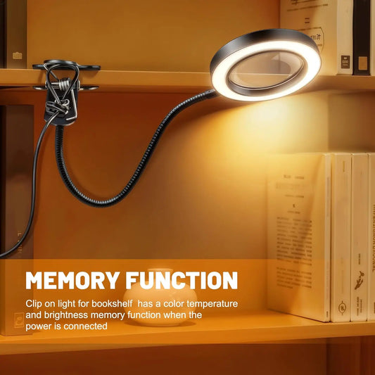 FocusGlow USB Magnifying Desk Lamp
