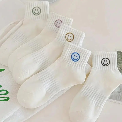 Cartoon Face Short Socks