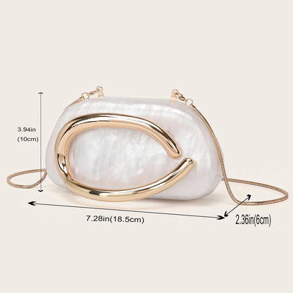 Halo Marbled Evening Clutch