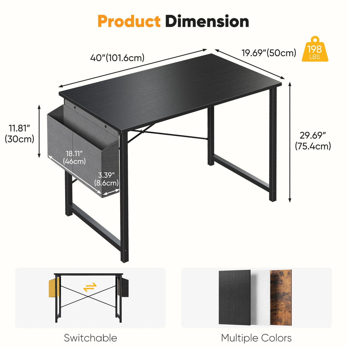WorkNest Desk with Side Storage