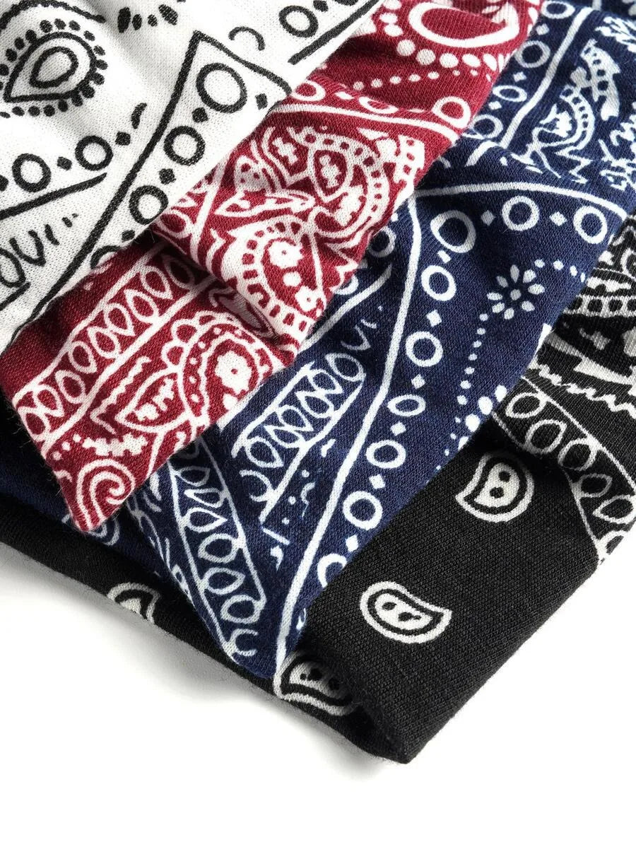 Paisley Twist Headbands — Set of Four