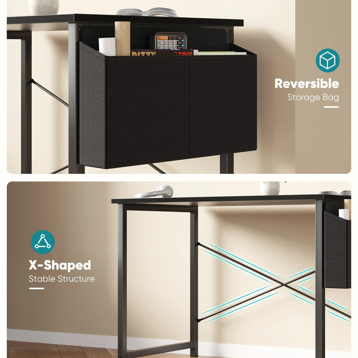 WorkNest Desk with Side Storage
