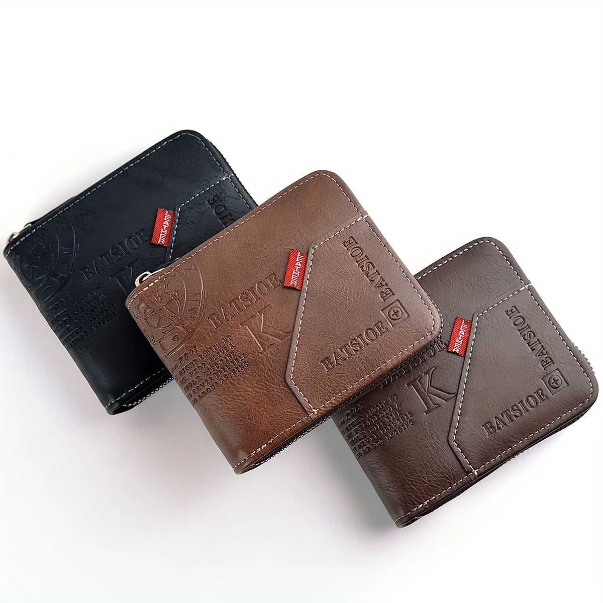 Zip-Around Faux Leather Wallet