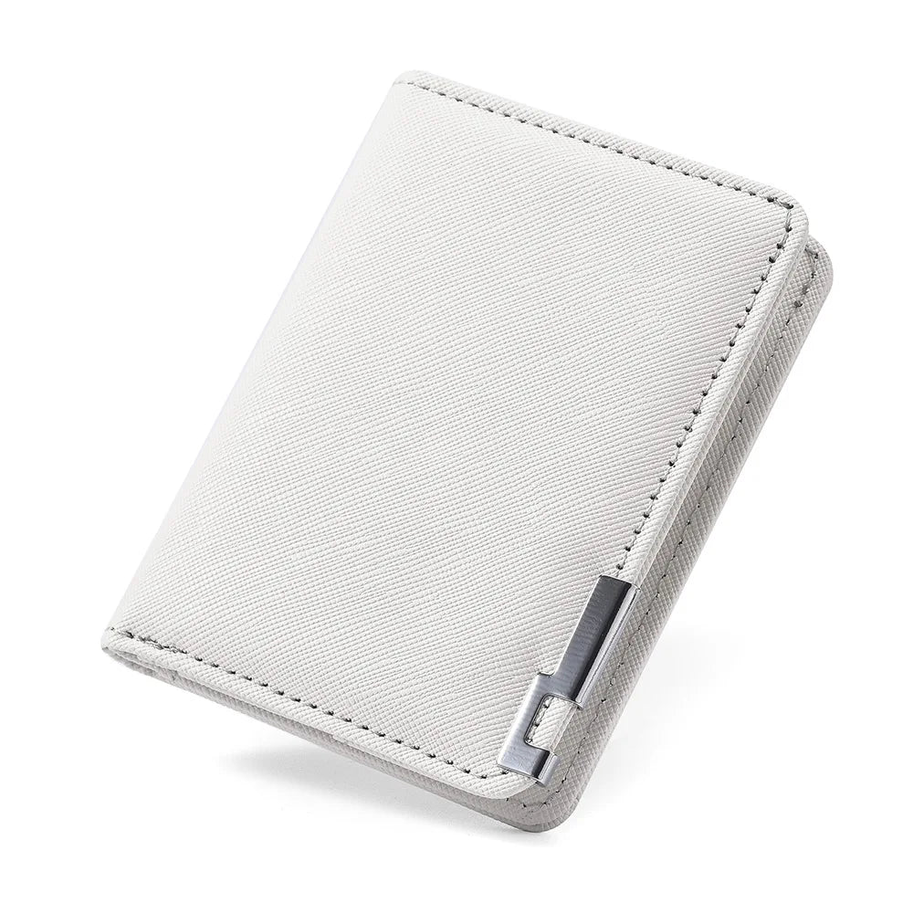 Slim Faux Leather Card Wallet