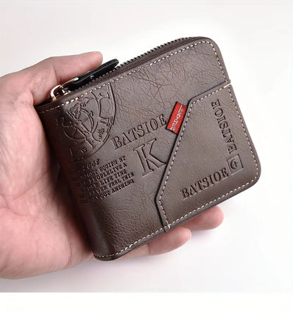 Zip-Around Faux Leather Wallet