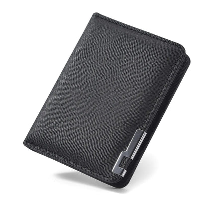 Slim Faux Leather Card Wallet