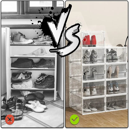 ClearStep Twelve-Pack Shoe Storage Boxes