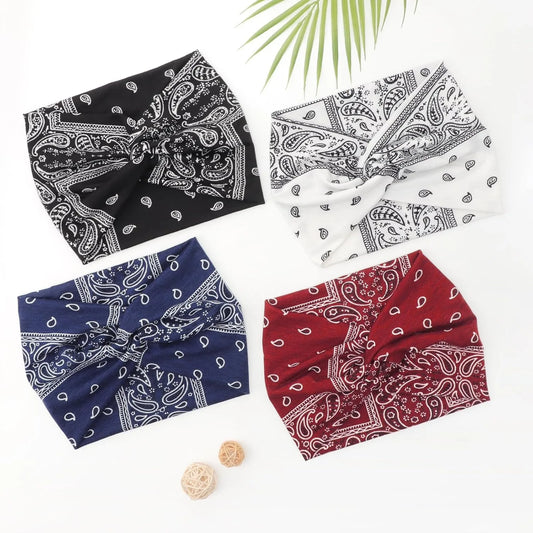 Paisley Twist Headbands — Set of Four
