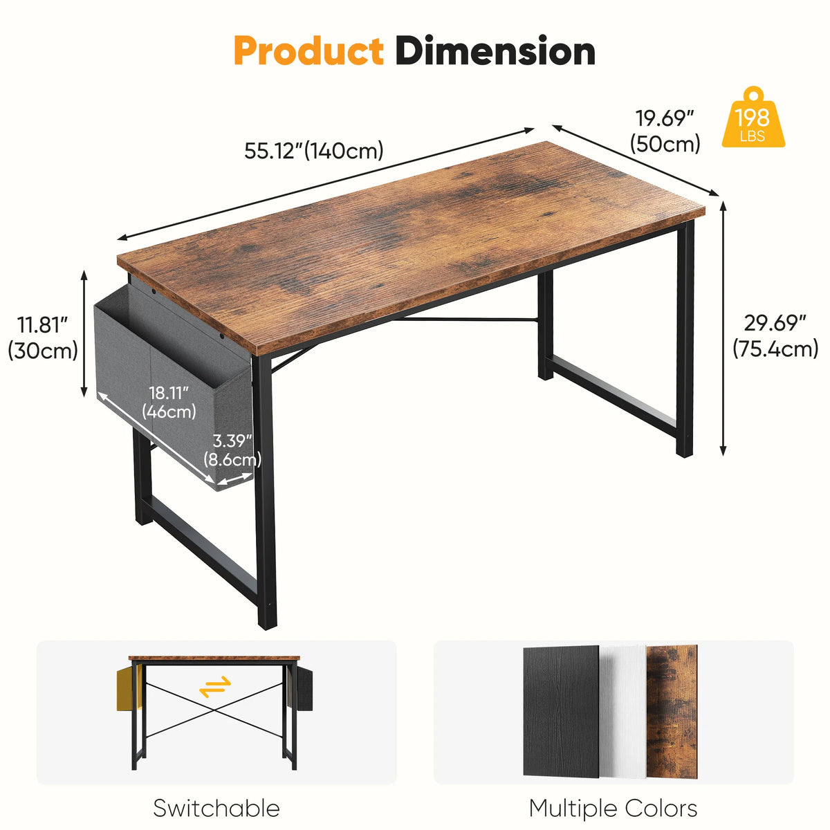 WorkNest Desk with Side Storage