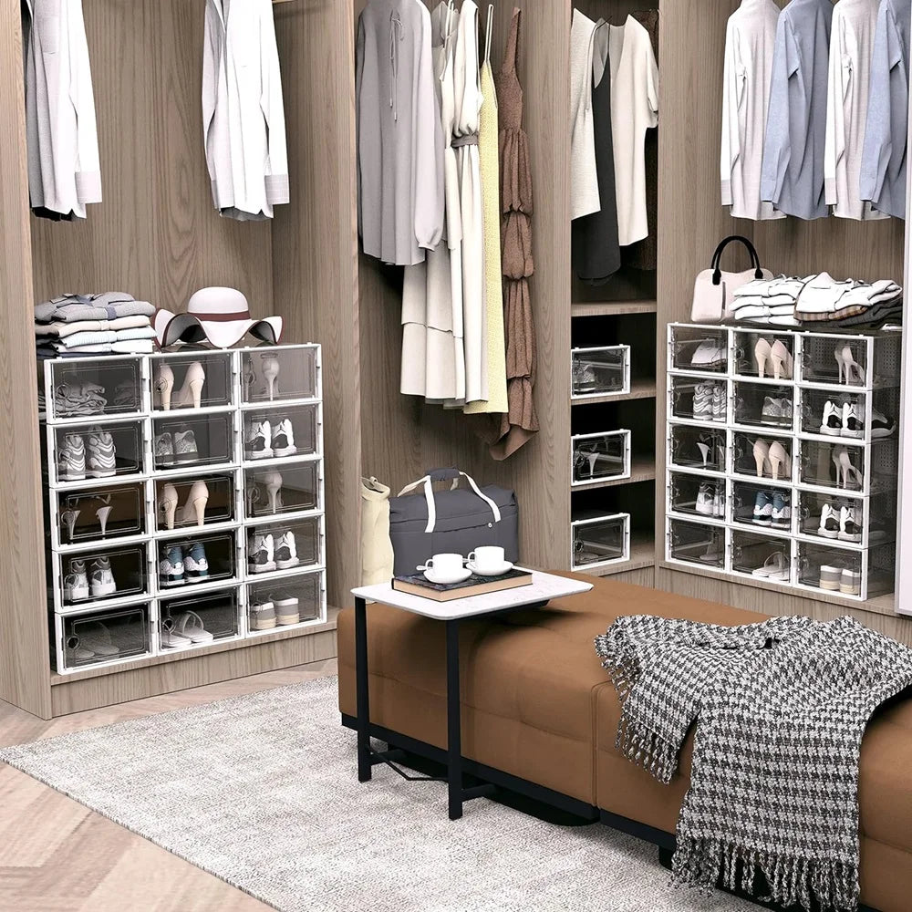 ClearStep Twelve-Pack Shoe Storage Boxes
