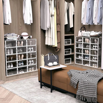 ClearStep Twelve-Pack Shoe Storage Boxes