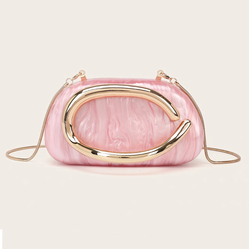 Halo Marbled Evening Clutch