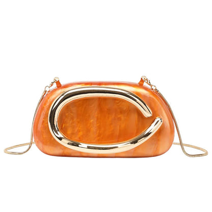 Halo Marbled Evening Clutch