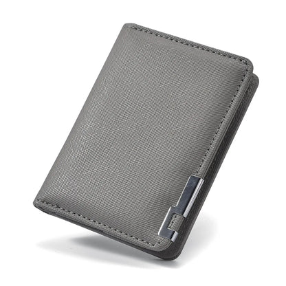 Slim Faux Leather Card Wallet