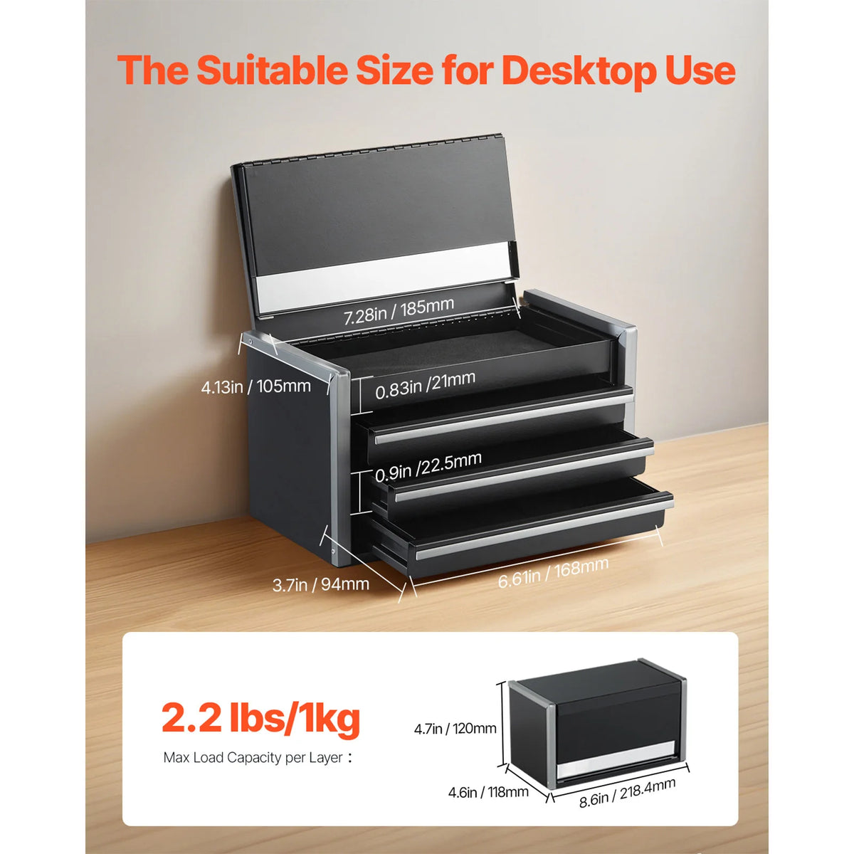 BenchMate Mini 3-Drawer Tool Chest