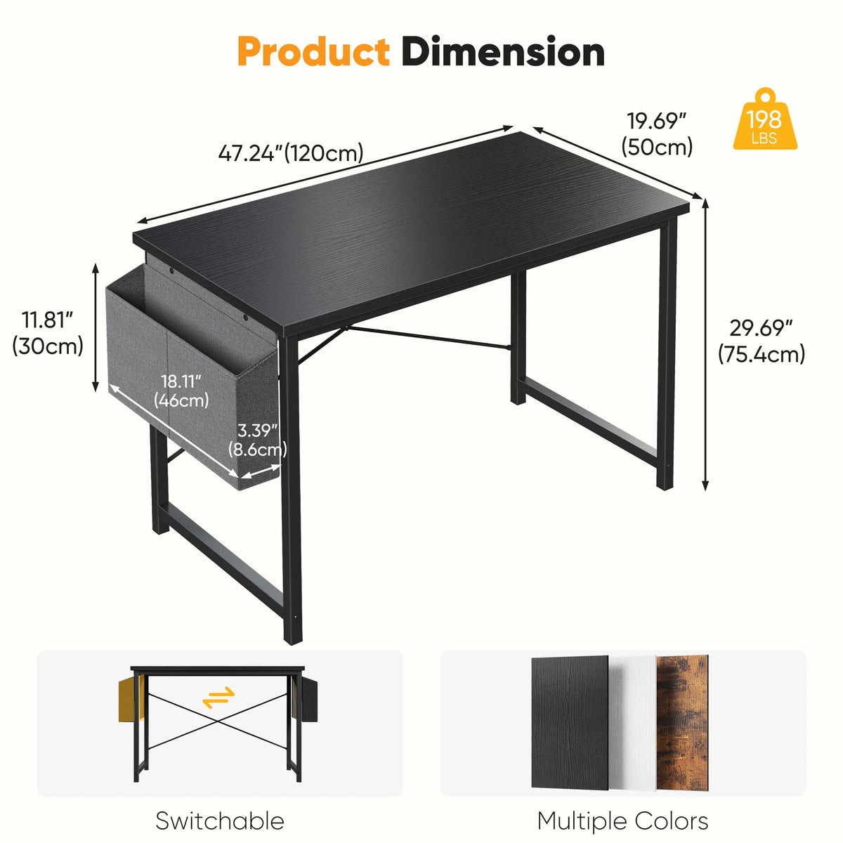 WorkNest Desk with Side Storage