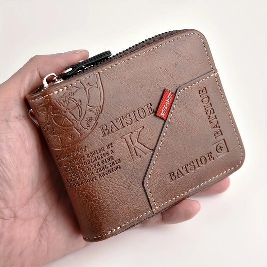 Zip-Around Faux Leather Wallet