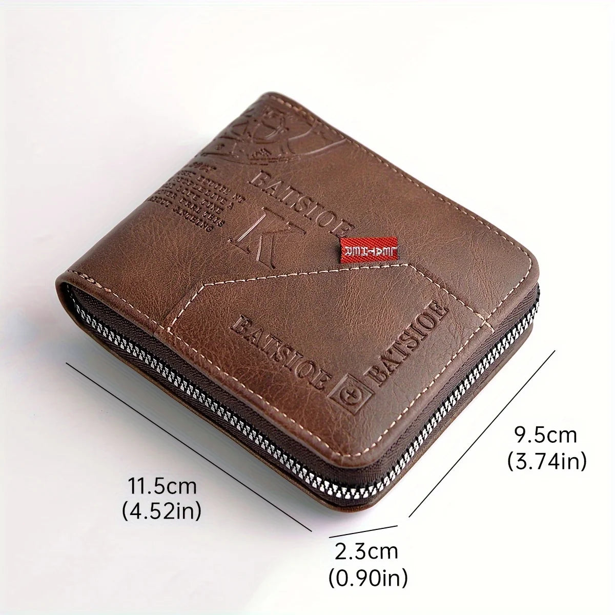 Zip-Around Faux Leather Wallet