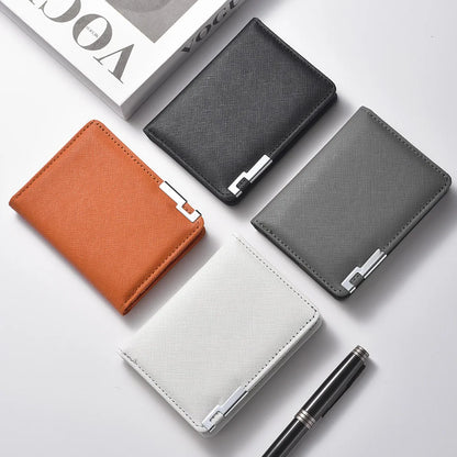 Slim Faux Leather Card Wallet