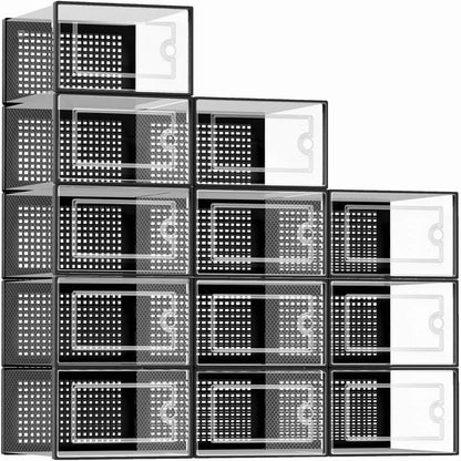 ClearStep Twelve-Pack Shoe Storage Boxes